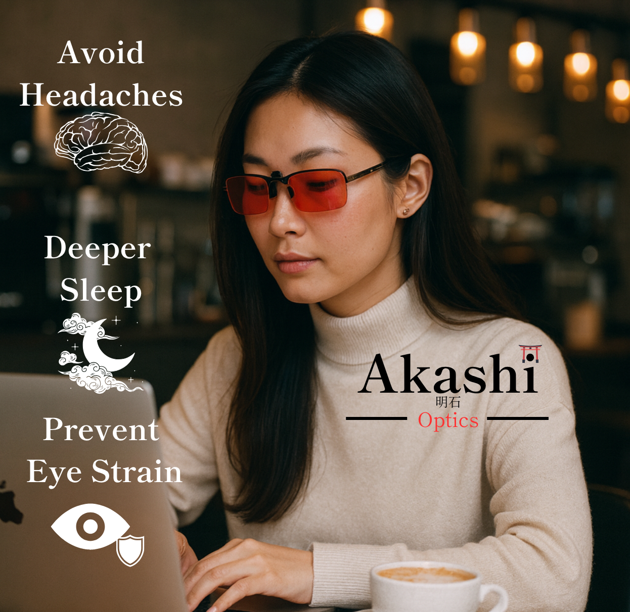 Akashi Optics ™ Clip-On RedLens Shields
